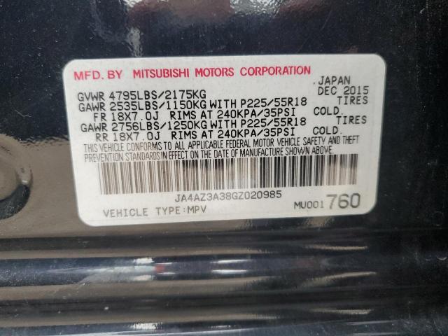 JA4AZ3A38GZ020985 - 2016 MITSUBISHI OUTLANDER SE BLACK photo 13