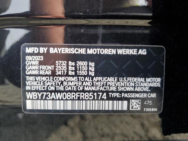 WBY73AW08RFR85174 - 2024 BMW I4 EDRIVE 40 BLACK photo 12