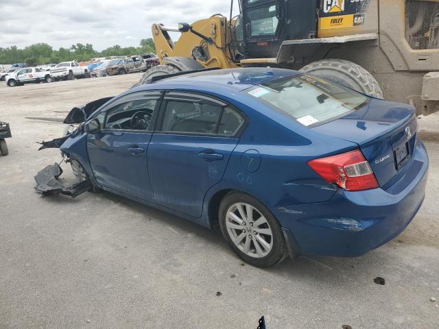 2HGFB2F91CH505231 - 2012 HONDA CIVIC EXL BLUE photo 2