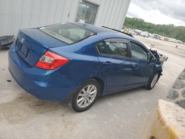 2HGFB2F91CH505231 - 2012 HONDA CIVIC EXL BLUE photo 3