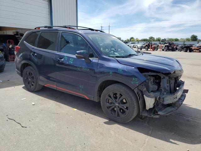 JF2SKAJC3KH485399 - 2019 SUBARU FORESTER SPORT BLUE photo 4