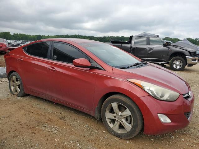 KMHDH4AE3DU522000 - 2013 HYUNDAI ELANTRA GLS RED photo 4