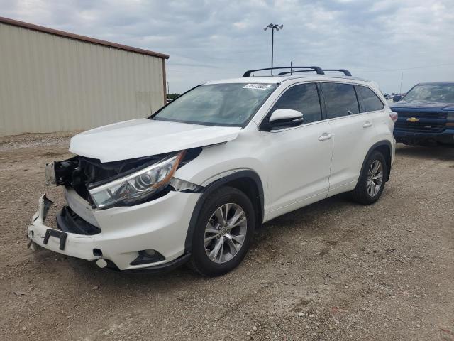 5TDJKRFH0FS090448 - 2015 TOYOTA HIGHLANDER XLE WHITE photo 1