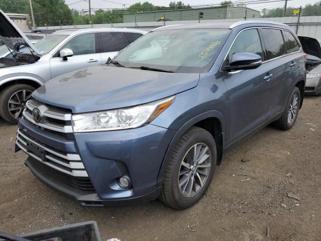 5TDJZRFH1KS927567 - 2019 TOYOTA HIGHLANDER SE BLUE photo 1