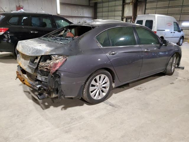 1HGCR2F86EA260661 - 2014 HONDA ACCORD EXL GRAY photo 3