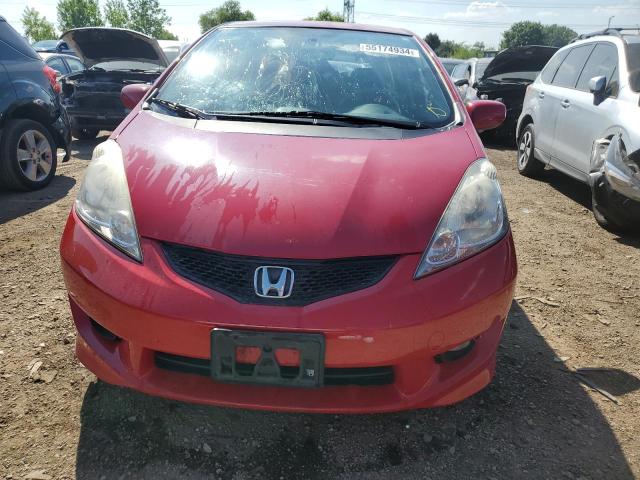 JHMGE88649S014460 - 2009 HONDA FIT SPORT RED photo 5