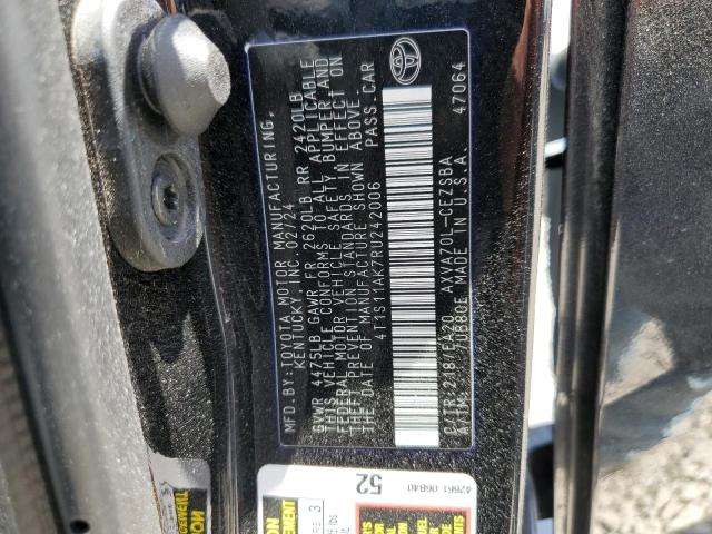 4T1S11AK7RU242006 - 2024 TOYOTA CAMRY SE NIGHT SHADE BLACK photo 13