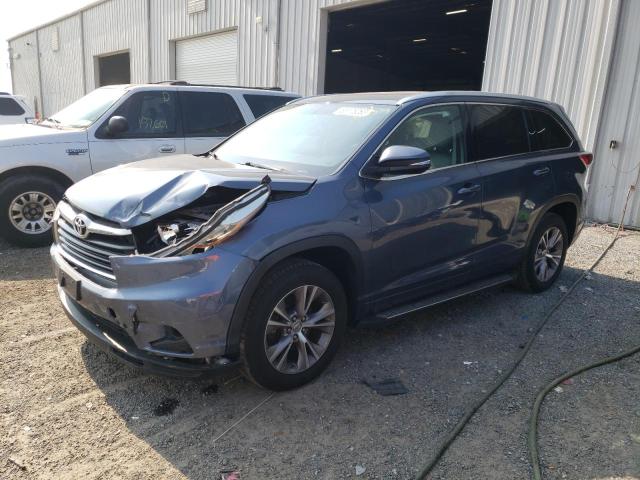 5TDKKRFHXES014058 - 2014 TOYOTA HIGHLANDER XLE Mavi foto 1