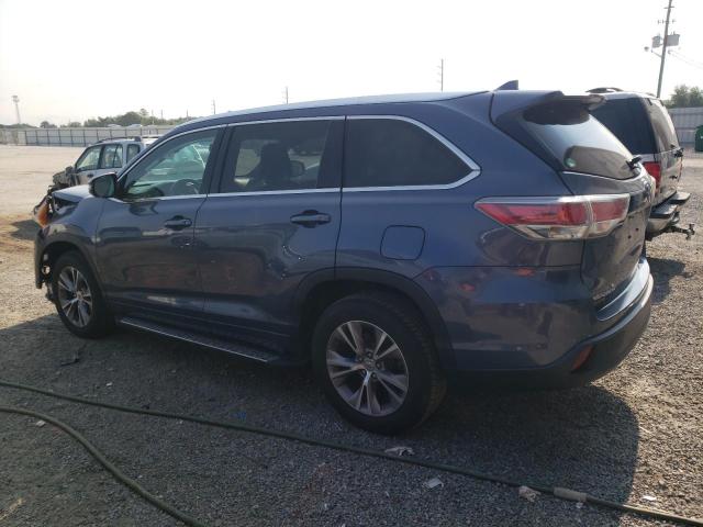 5TDKKRFHXES014058 - 2014 TOYOTA HIGHLANDER XLE Mavi foto 2
