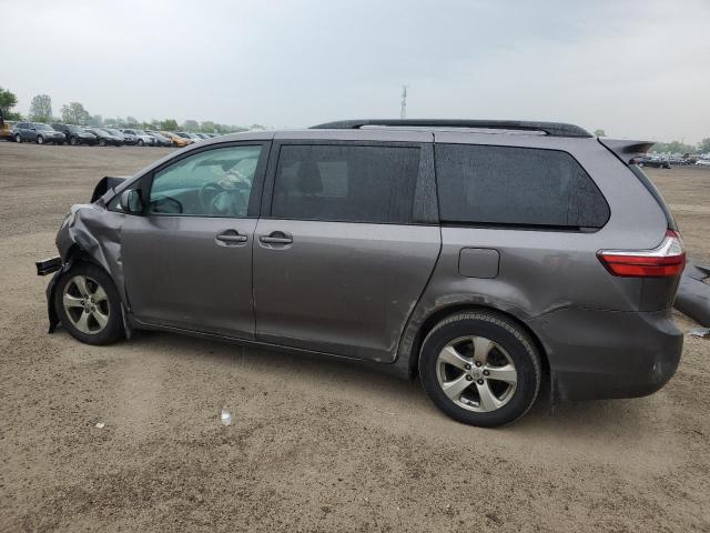 5TDKZ3DC7HS888646 - 2017 TOYOTA SIENNA LE GRAY photo 2