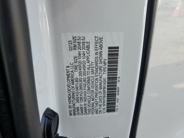 5FNYF8H58PB014241 - 2023 HONDA PASSPORT EXL Ağ foto 13