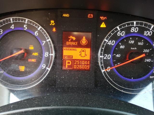 JNKAJ09F18M353181 - 2008 INFINITI EX35 BASE Մոխրագույն լուսանկար 9