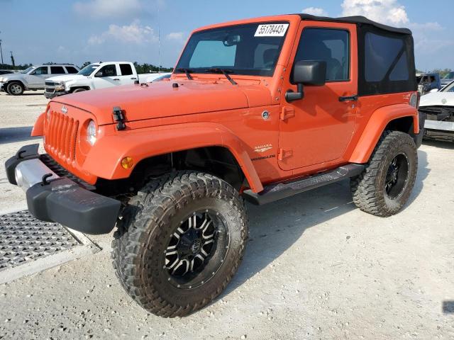 1C4AJWBG0FL617582 - 2015 JEEP WRANGLER SAHARA ORANGE photo 1