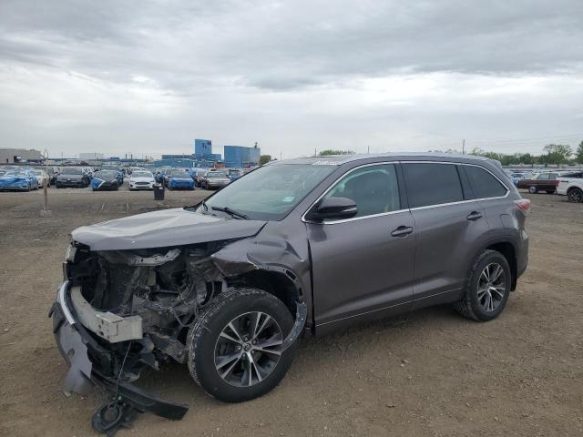 5TDJKRFH8GS273968 - 2016 TOYOTA HIGHLANDER XLE GRAY photo 1