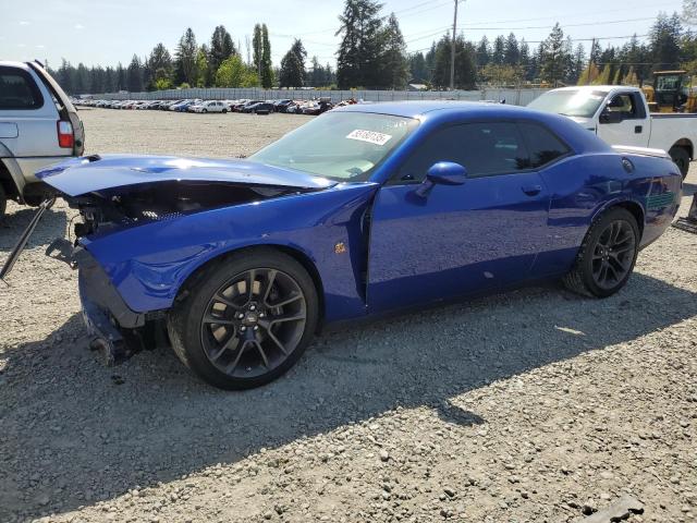 2C3CDZFJ8MH670388 - 2021 DODGE CHALLENGER R/T SCAT PACK BLUE photo 1