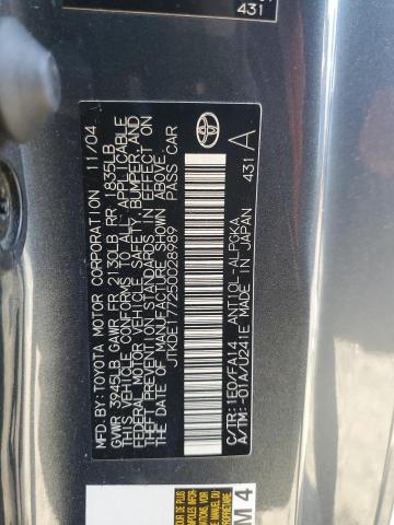 JTKDE177250028989 - 2005 TOYOTA SCION TC 灰色 照片 12