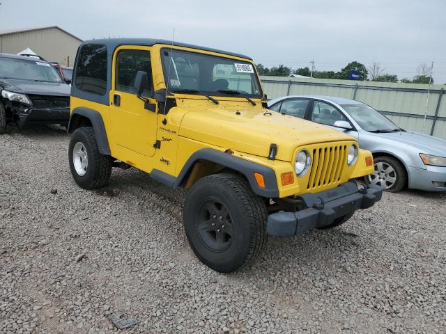 1J4FA49S62P724914 - 2002 JEEP WRANGLER / SPORT YELLOW photo 4