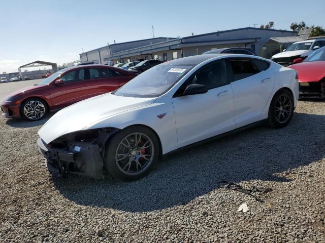 5YJSA1H2XEFP65095 - 2014 TESLA MODEL S WHITE photo 1