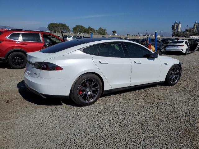 5YJSA1H2XEFP65095 - 2014 TESLA MODEL S WHITE photo 3