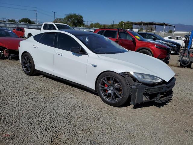 5YJSA1H2XEFP65095 - 2014 TESLA MODEL S WHITE photo 4