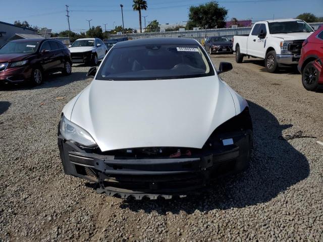 5YJSA1H2XEFP65095 - 2014 TESLA MODEL S WHITE photo 5