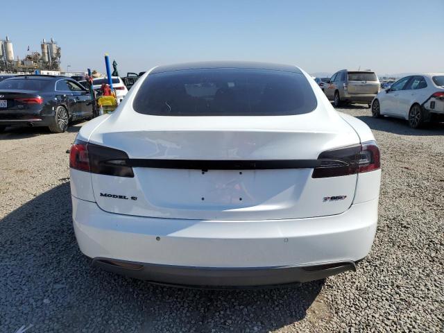 5YJSA1H2XEFP65095 - 2014 TESLA MODEL S WHITE photo 6