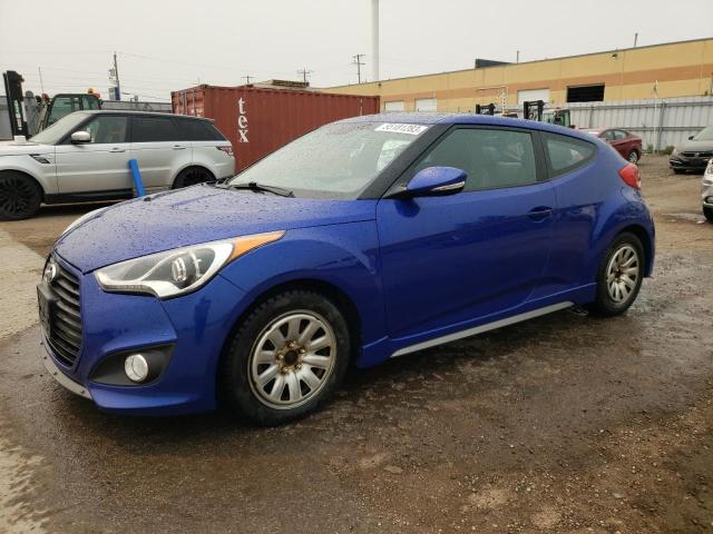 KMHTC6AEXEU197157 - 2014 HYUNDAI VELOSTER TURBO BLUE photo 1