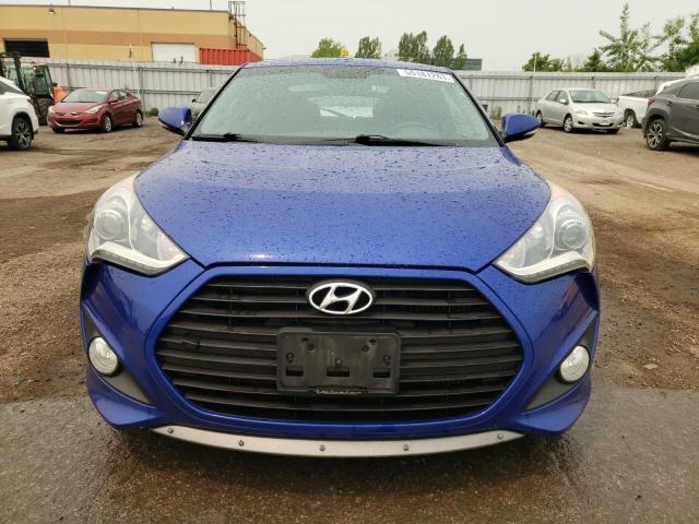 KMHTC6AEXEU197157 - 2014 HYUNDAI VELOSTER TURBO BLUE photo 5