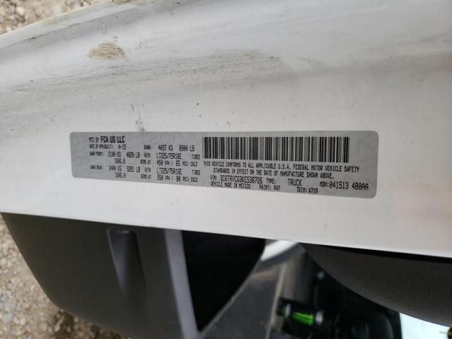 3C6TRVCG3KE536726 - 2019 RAM PROMASTER 2500 HIGH WHITE photo 13