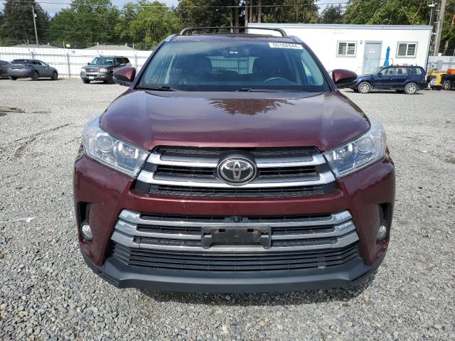 5TDDZRFH5HS452348 - 2017 TOYOTA HIGHLANDER LIMITED BURGUNDY photo 5