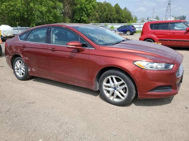 3FA6P0HD5ER237660 - 2014 FORD FUSION SE RED photo 4