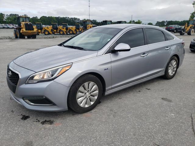 KMHE24L17GA038496 - 2016 HYUNDAI SONATA HYBRID SILVER photo 1