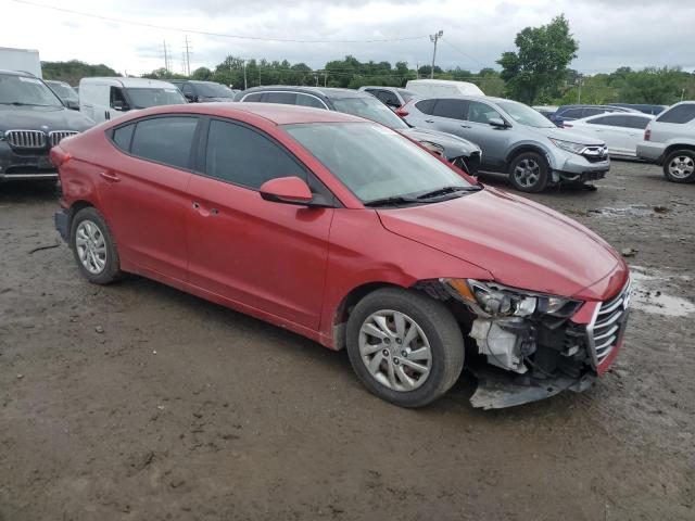 5NPD74LF9HH101802 - 2017 HYUNDAI ELANTRA SE RED photo 4