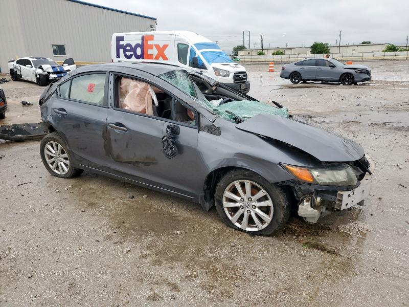 19XFB2F98CE313671 - 2012 HONDA CIVIC EXL GRAY photo 4