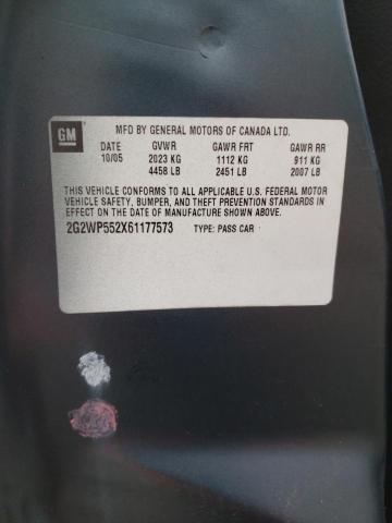 2G2WP552X61177573 - 2006 PONTIAC GRAND PRIX 蓝色 照片 12