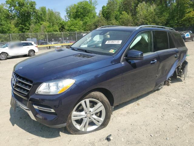4JGDA5HB1FA618394 - 2015 MERCEDES-BENZ ML 350 4MATIC BLUE photo 1