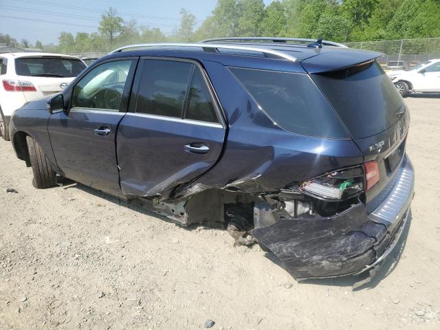 4JGDA5HB1FA618394 - 2015 MERCEDES-BENZ ML 350 4MATIC BLUE photo 2