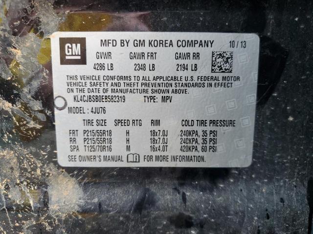 KL4CJBSB0EB582319 - 2014 BUICK ENCORE CONVENIENCE 黑色 照片 13