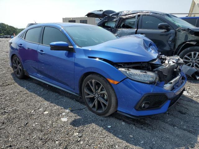 SHHFK7H96HU219038 - 2017 HONDA CIVIC SPORT TOURING BLUE photo 4