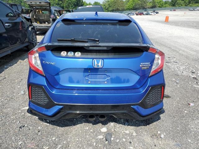 SHHFK7H96HU219038 - 2017 HONDA CIVIC SPORT TOURING BLUE photo 6