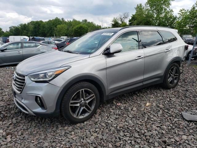 KM8SRDHFXJU261530 - 2018 HYUNDAI SANTA FE SE ULTIMATE GRAY photo 1