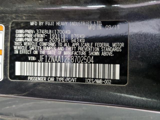 JF1ZNAA12E8702504 - 2014 TOYOTA SCION FR-S გრაფიტი ფოტო 12