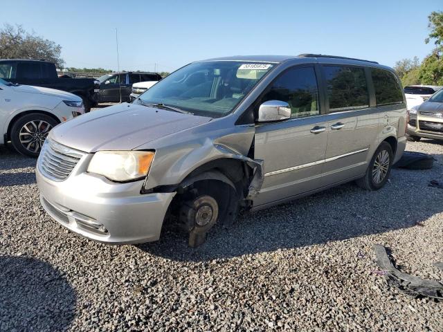 2C4RC1CG7DR805891 - 2013 CHRYSLER TOWN & COU TOURING L SILVER photo 1