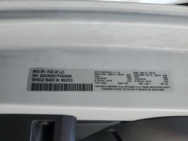 3C6LRVDG7PE524438 - 2023 RAM PROMASTER 2500 HIGH Ağ foto 12