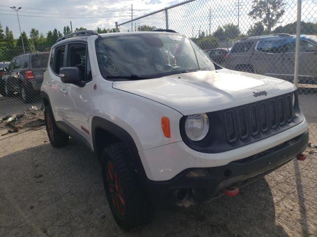 ZACCJBCB0JPH77213 - 2018 JEEP RENEGADE TRAILHAWK WHITE photo 1