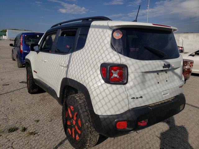 ZACCJBCB0JPH77213 - 2018 JEEP RENEGADE TRAILHAWK WHITE photo 3