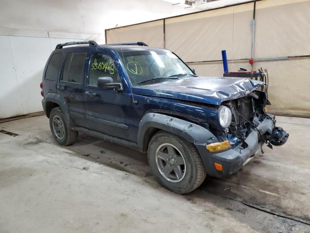 1J4GL38K55W613727 - 2005 JEEP LIBERTY RENEGADE BLUE photo 4