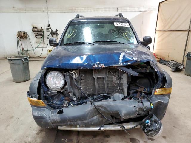 1J4GL38K55W613727 - 2005 JEEP LIBERTY RENEGADE BLUE photo 5