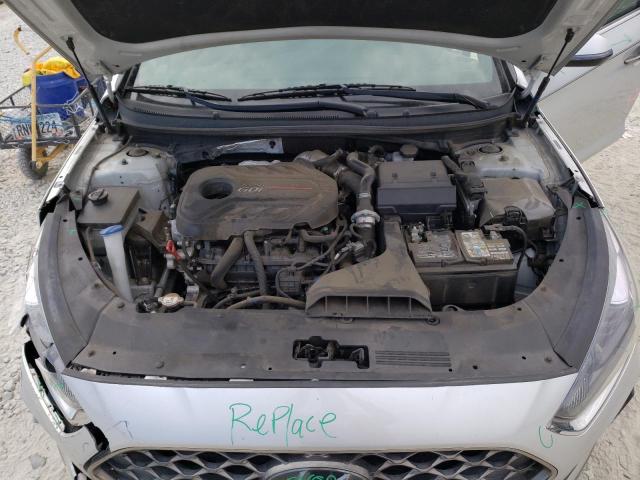 5NPE34AB8KH735268 - 2019 HYUNDAI SONATA LIMITED TURBO SILVER photo 11