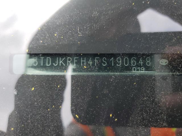 5TDJKRFH4FS190648 - 2015 TOYOTA HIGHLANDER XLE Boz foto 13